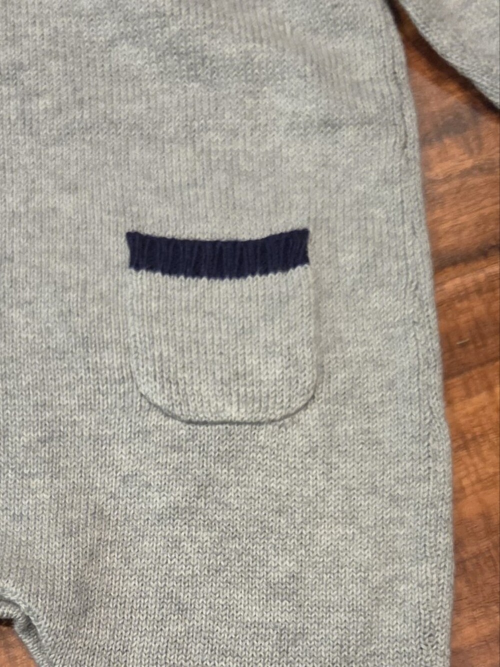 Janie and Jack NWT 0-3 Months Gray Sailor Dog Knit Romper and Socks - Picture 6 of 9